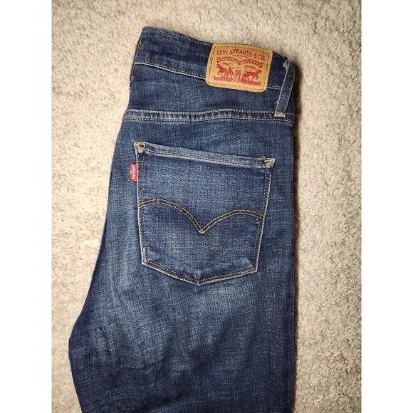 Levis 721 Jeggings Jeans Womens Sz 30 Blue High Rise Skinny Stretch Medium Wash - Picture 1 of 5